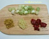 Hình bước làm 1 của món Đậu hũ sốt thịt bằm 마파두부
