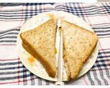 รูปขั้นตอนการทำที่ 5 ของ 🥙แซนวิชคอนโดสลัดผัก3สีอกไก่และไข่ต้ม (Condo Sandwich)
