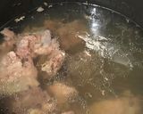Hình bước làm 1 của món Canh sườn chua nấu thịt băm