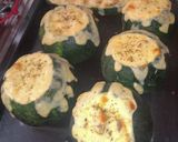 Foto del paso 3 de la receta: Zapallitos italianos rellenos ✨ pollo - champiñón