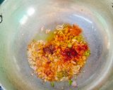 A picture of step 1 of Sev Tamatar Nu shaak Kathiyawadi Sev Tamatar Ki Sabji.