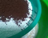 Foto langkah ke 4 dari resep Brownies Kukus Lapis Coklat,1 Telur super moist.