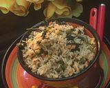 A picture of step 2 of Manathakkali keerai (sunberry Leaves) Fried Rice.