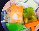 A picture of step 2 of Tiranga icereame candy.