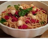 A picture of step 4 of AMIEs Spaghetti with fresh Tomatoe.