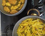 عکس مرحله 4 از دستور شنیسل مرغ و سیب زمینی 🍟🍗