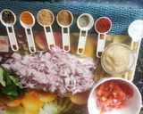 A picture of step 3 of Gatte ki sabzi.