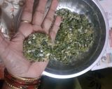 A picture of step 3 of Bathua Tikki.