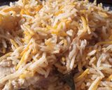 A picture of step 4 of Desi Pulao.