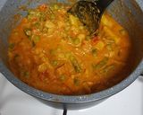 A picture of step 4 of Subzi Kolhapuri.
