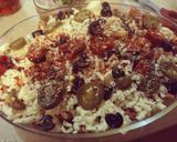 A picture of step 5 of Loaded fajita fries.