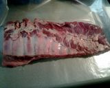 A picture of step 2 of skunks birthday ribs.