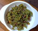Foto langkah ke 5 dari resep 2. Mpasi 1th Mie Bayam Sapi.