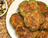 A picture of step 8 of Potato Stuffed Capsicum Rings.