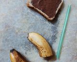 Une image de l'étape 1 de Tartine chocolat banane fantôme 👻.