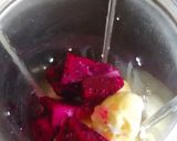 A picture of step 1 of Dragon Fruit Shake.