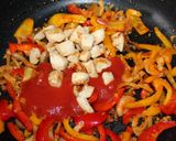 Sajtos-csirkés fajitas spagetti recept fázis 5 fotója