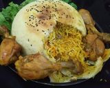 A picture of step 19 of Dajjad khubus pilaf without oven.
