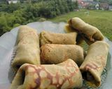 Foto langkah ke 5 dari resep Dadar gulung Matchalatte.