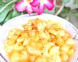 A picture of step 3 of Chana Fruit chaat.