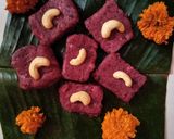 A picture of step 3 of Beetroot kalakand.