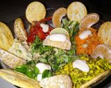 A picture of step 4 of Vegan, tropical sprouts burrito bowl.