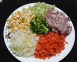 Hình bước làm 1 của món Xào thập cẩm