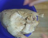 Фото кроку 24 до Новогодний гусь фаршированный грибами и гречкой с яблоками.