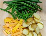 A picture of step 1 of Sauteed French Beans.