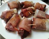 Baconbe tekert csirkemáj recept fázis 2 fotója