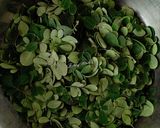 A picture of step 1 of Sajana sagaa bhaja.
