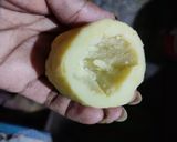 A picture of step 1 of Soyagranulues stuffed in Boil Potatoes.