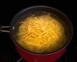 A picture of step 1 of Miki Bihon Pancit.