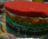 Foto langkah ke 6 dari resep Rainbow cake ny.liem.