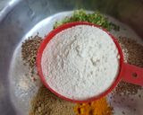 A picture of step 1 of Dudhi bhopala uttapam.