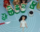 A picture of step 5 of Mini Readymade cupcakes fondant dolls 🇵🇰.
