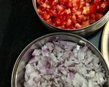 A picture of step 2 of Shahi Chhole Bhature prepared with garam masala.