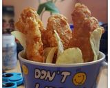 Hình bước làm 5 của món Snack Bim Bim Gà chiên giòn