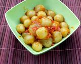 Foto langkah ke 8 dari resep Cilok Pedas Isi Ayam.