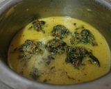 A picture of step 10 of Spinach Pakora Kadhi With Indian Herbed Rice - Punjabi meal For Dinner.