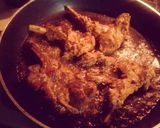 A picture of step 5 of Tandori chops.