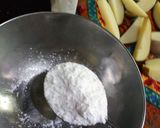 A picture of step 5 of Crispy potato wedges with mint tomato chutni.