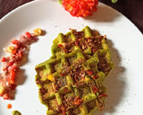 हैल्दी ग्रीन वॉफल (healthy green waffle recipe in Hindi) रेसिपी चरण 7 फोटो