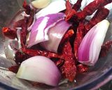 Gambar langkah 1 resipi Sambal Udang Petai.