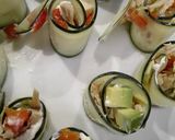 Foto del paso 3 de la receta Rollitos de pepino aguacate y pimiento