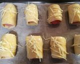 Foto del paso 3 de la receta Hojaldre de frankfurt y cheddar 🧀