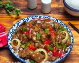 Foto langkah ke 6 dari resep Sapi Saus Lada Hitam.