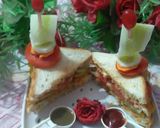 A picture of step 22 of Veg Club Sandwitch.