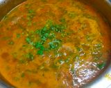 A picture of step 8 of Bafla Baati and Daal with Spinach.