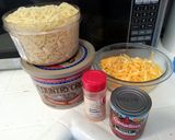 A picture of step 1 of Brenda's Cheesy Noodles.